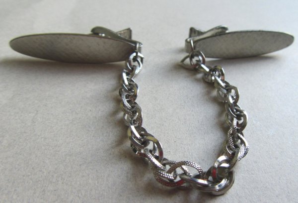 Vintage Silver Tone Sweater Clip or Guard 