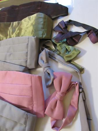 1990's Cummerbunds Bow Ties Lot Formal