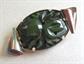 Bakelite Art Deco Pin Green Vintage Costume Jewelry