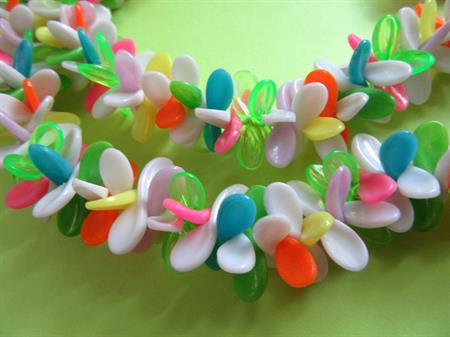 Mod 1960's Tutti Frutti Necklace Set Vintage Jewelry