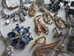 Vintage Rhinestone Destash Lot Some Wearable Missing Stones Coro Czech Upcycle Repurpose