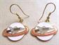 1980's Cloisonné Saturn Rocket Earrings Vintage Jewelry
