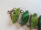 Bakelite Two Toned Green Bracelet Creamed Spinach Vintage Costume Jewelry 