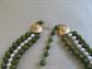 Mid Century Bakelite and Faux Pearl Multi Strand Choker Necklace and Earrings Set 1950's MCM Vintage Costume Jewelry