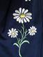 Ladies 1970's Vintage Western Style Embroidered Daisy Jacket Denimites St. Chamond Murjani Polyester Hong Kong '70's Womens Clothing