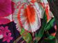 Ladies RARE Two Piece Vintage Psychedelic  Maluna Hawaiian Orchids Wild Hot Pants and Blouse Hawaii Beach Set Never Worn Old Stock Luau Tiki