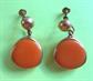 Bakelite Butterscotch Drops Earrings Screw Backs Vintage Costume Jewelry Fall Colors