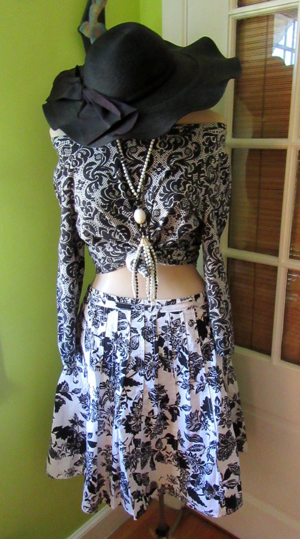 Talbots Cotton Skirt with Free Shirt (Hat Not Included)