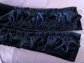Vintage 1990's Velveteen Long Slouch Evening Gloves Never Worn Black or Blue