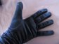 Vintage 1990's Velveteen Long Slouch Evening Gloves Never Worn Black or Blue