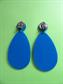 BIG Mod Style Lucite Earrings Clip On '60's Costume Accessories