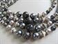 1950s Glass and Faux Pearl Multi Strand Necklace Japan Vintage Costume Jewelry '50's Accessories