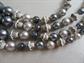 1950s Glass and Faux Pearl Multi Strand Necklace Japan Vintage Costume Jewelry '50's Accessories