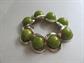 Bakelite Bracelet or Necklace Section Mid Century Swirly Pea Soup Destash MCM Vintage Costume Jewelry