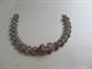 1920's Art Deco Pot Metal Rhinestone Bracelet For Smaller Wrist 6 1/4