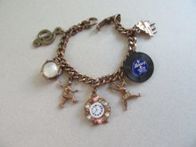 1950's Kitty White And E Barclay Mercury Record Charm Bracelet