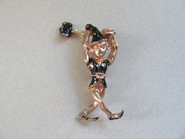Vintage Unsigned Marvella Elf Pin
