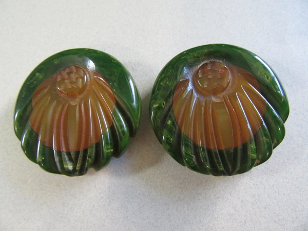 1940's Bakelite Dress Clip Set 