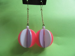 1960's Mod Pierced Earrings  Gold Filled Vintage Jewelry