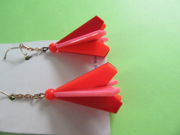 Vintage Mod 1960's Earrings 14KT Gold Filled 