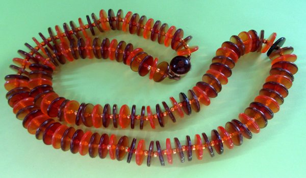 1960's Mod Lucite Necklace Japan Vintage Jewelry