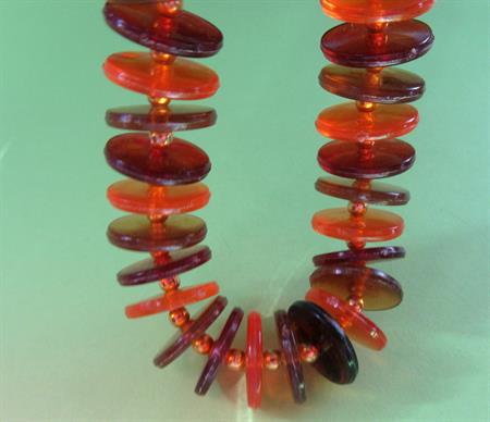 1960's Mod Lucite Necklace Japan Vintage Jewelry