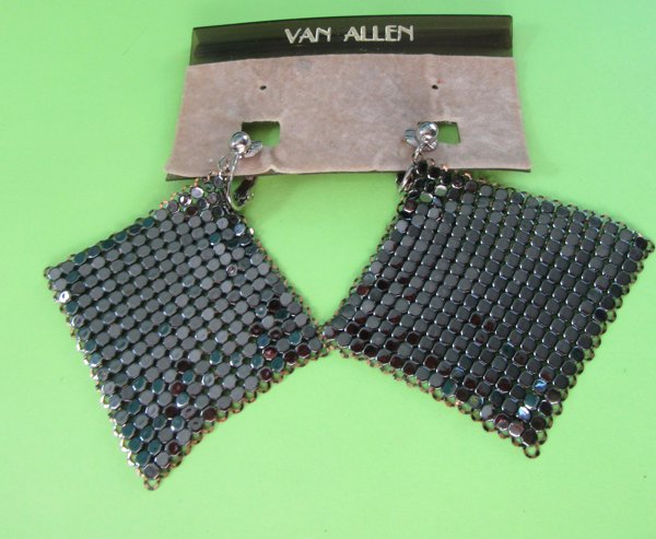 1980's Mesh Earrings Vintage Jewelry