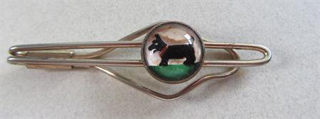 1940's Scotty Dog Tie Bar Clasp As Is Men's Vintage Jewelry