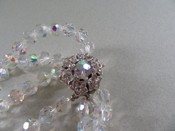 1950's Crystal Bracelet Smaller Wrist Vintage Jewelry 