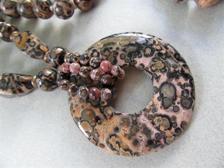 Leopard Jasper Stone Necklace 