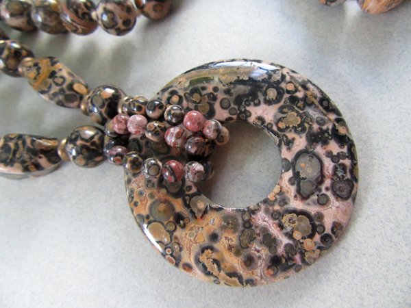 Leopard Jasper Stone Necklace 