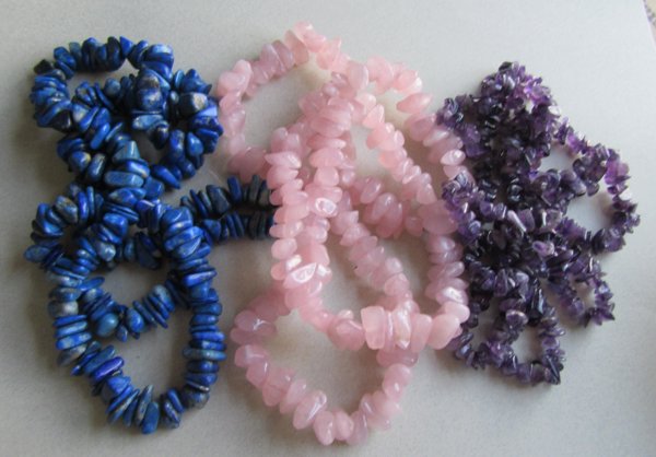 Genuine Stone Nugget Necklace Lot 