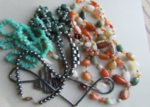 Genuine Stone Necklaces Gemstone Lot