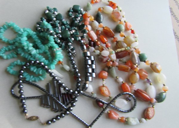 Genuine Stone Necklaces Gemstone Lot