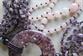 Three Genuine Stone Necklace Amethyst Rose Quartz Gemstone Jewelry Lot