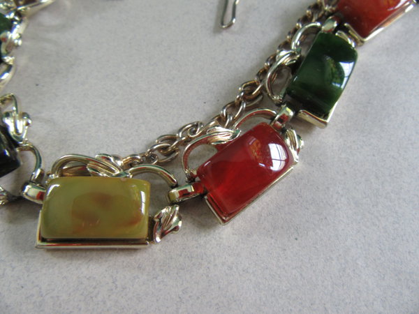 Bakelite 1950's Coro Choker Necklace Vintage Jewelry 