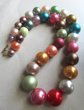 Vintage Chunky Faux Pearl Rainbow Necklace