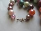 Vintage Chunky Faux Pearl Rainbow Necklace