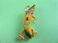 Anthropomorphic Yellow Banana Pin Google Eyes Googly Fruit Figural Vintage Costume Jewelry #1