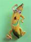 Anthropomorphic Banana Pin Google Eyes Vintage Jewelry #1