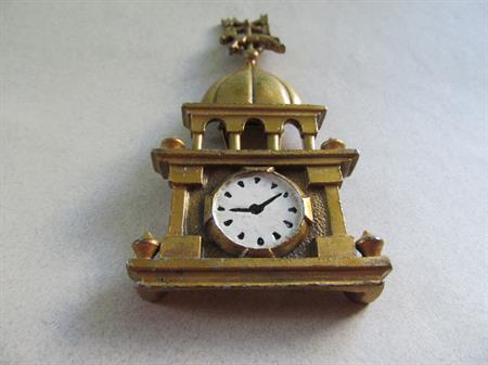 Vintage Clock Fur Clip Weathervane 