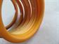 Butterscotch Bakelite Bracelet Large Stack 8  Bangles Vintage Costume Jewelry