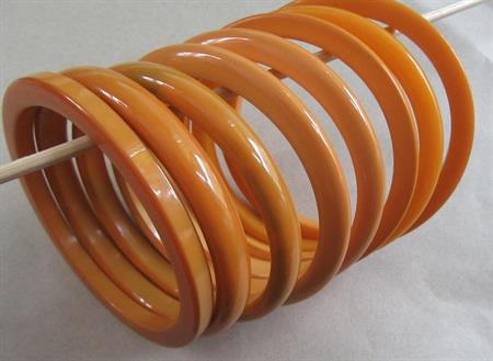 Vintage Bakelite Bangle Bracelets Stack 
