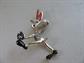 Reinad ? Bugs Bunny Baseball Pin Anthropomorphic Unsigned Vintage Costume Jewelry Rare? Figural