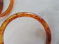 Iced Tea Bakelite Bangle Bracelet Trio Vintage Costume Jewelry