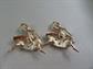 1950's Rhinestone Ballerina Pins Pair Vintage Costume Jewelry Toe Dancing Ballet Dancer Figural