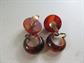 Bakelite Richelieu Ball Clip On Earrings and Hoop Pair Vintage Costume Jewelry