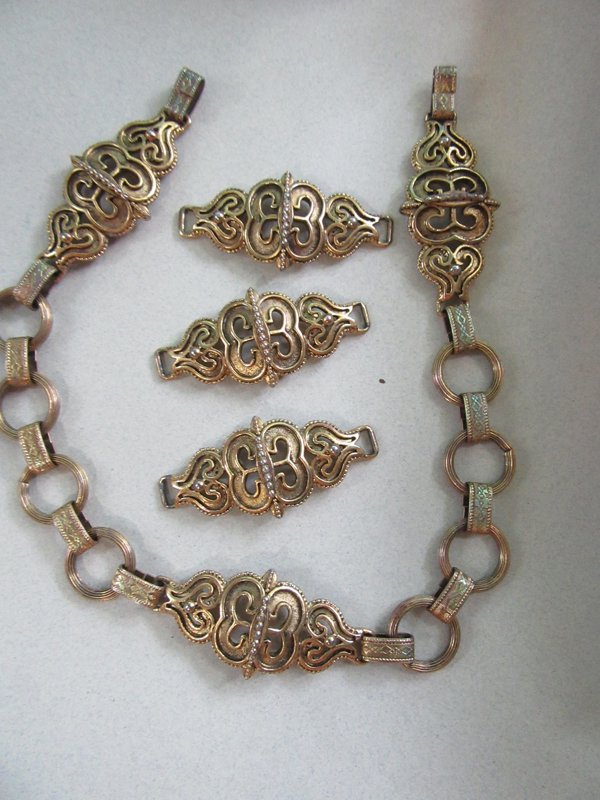 Hollycraft Signed Sections Lot  Necklace Parts