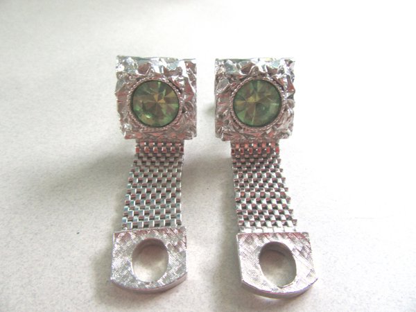 Vintage Swank Rhinestone Wrap Cufflinks  Mens Jewelry 