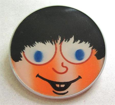 1960's Lenticular Beatles Style Flicker Pin Music Memorabilia 